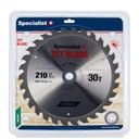 SPECIALIST+ TCT blade, 210x30Tx30/20/16 mm
