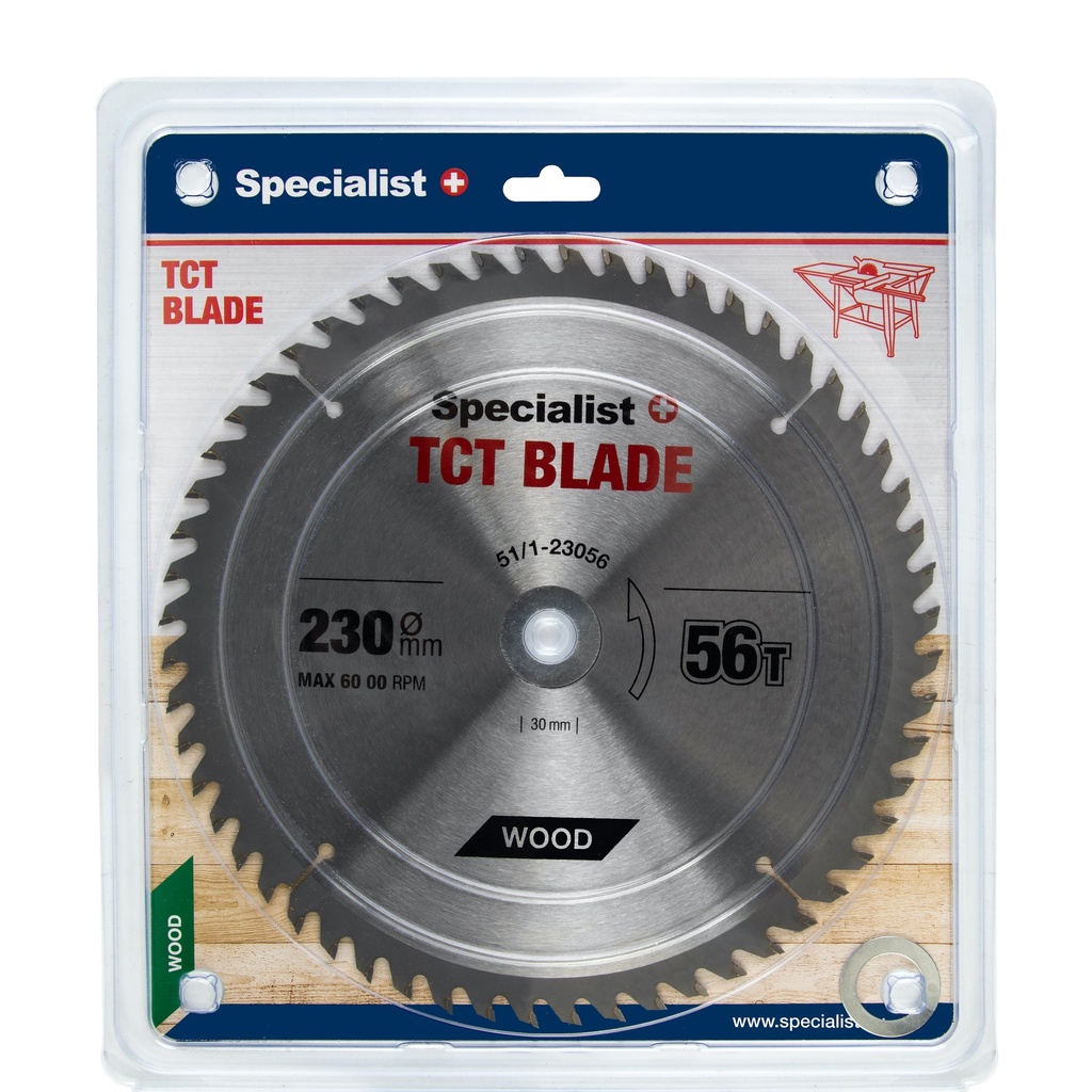SPECIALIST+ TCT blade, 230x56Tx30/20/16 mm