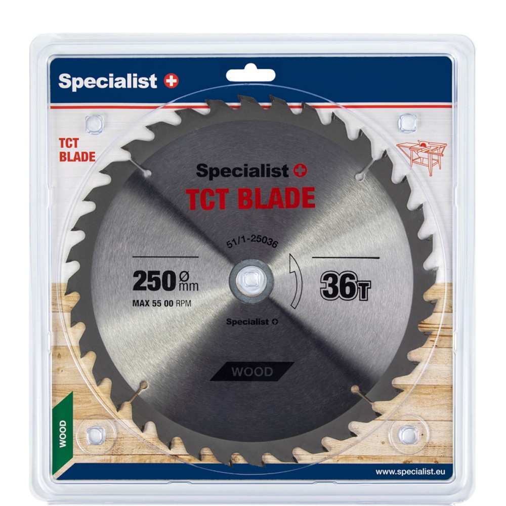 SPECIALIST+ griešanas disks, 250 x 36T x 30/20 mm