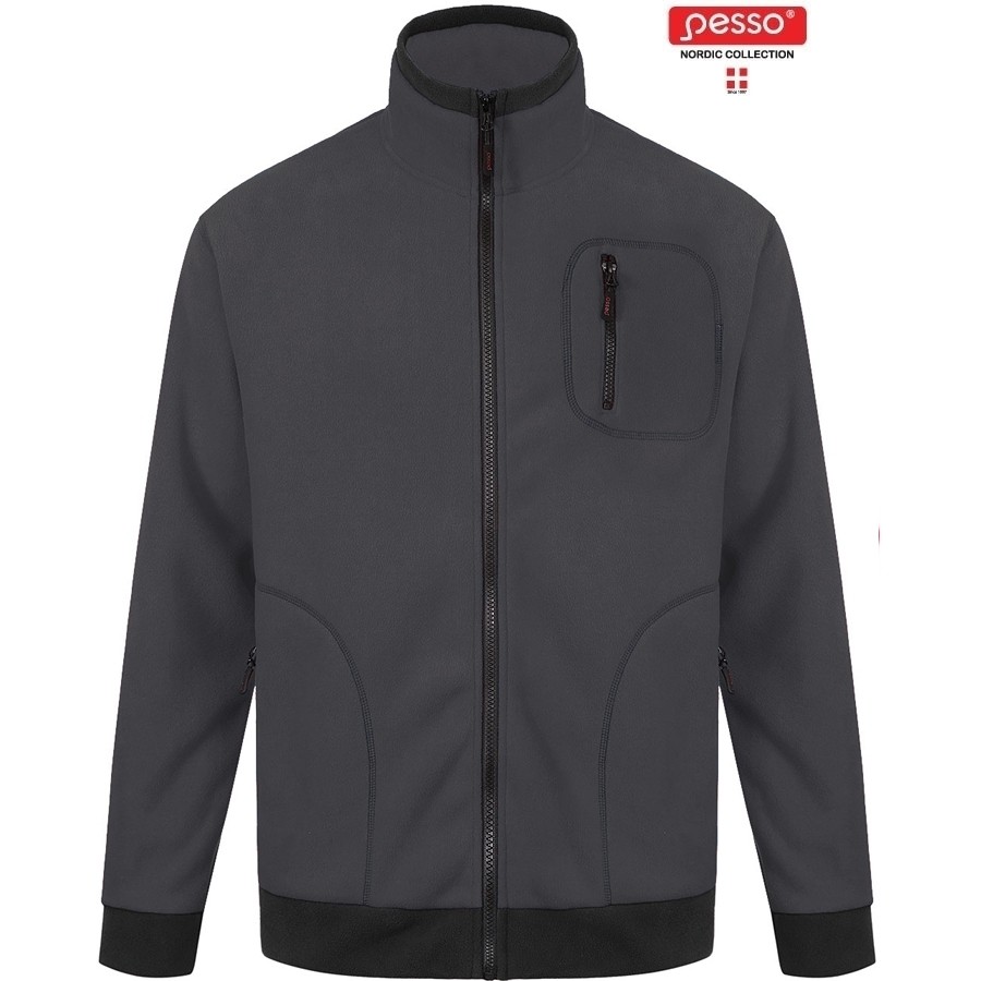 Warm Sweater Fleece Pesso FMPN, grey XL