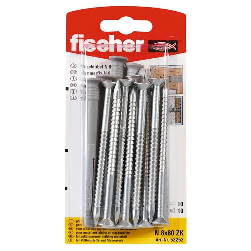 Lööktüübel 5×30 mm, 20 tk