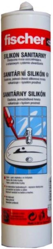 Sanitarinis silik herm. „Fischer“, baltas.