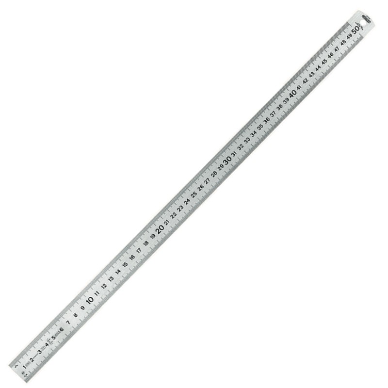 Nerūdijančio plieno liniuotė „STANLEY" 0,5 m