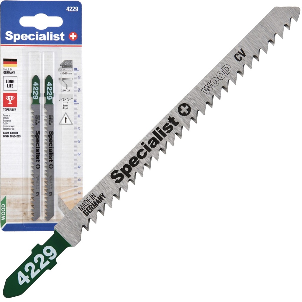 SPECIALIST+ pjūklelis 4229 (T301CD), 2 vnt.