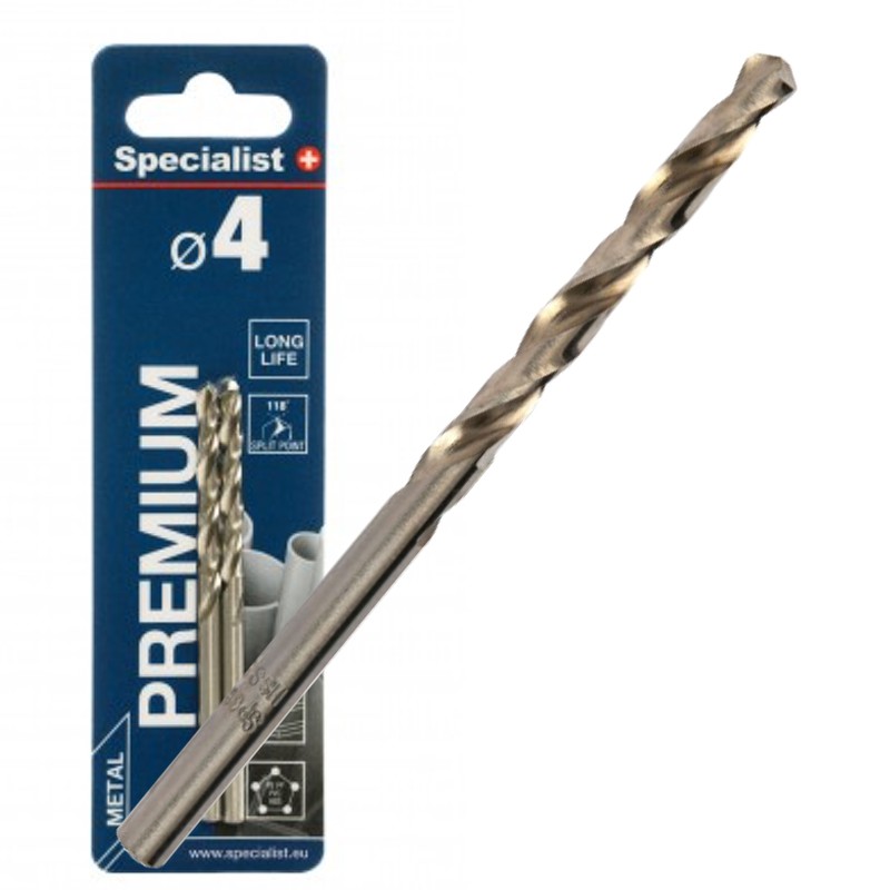 SPECIALIST+ drill bit PREMIUM, 4.0 mm, 2 pcs