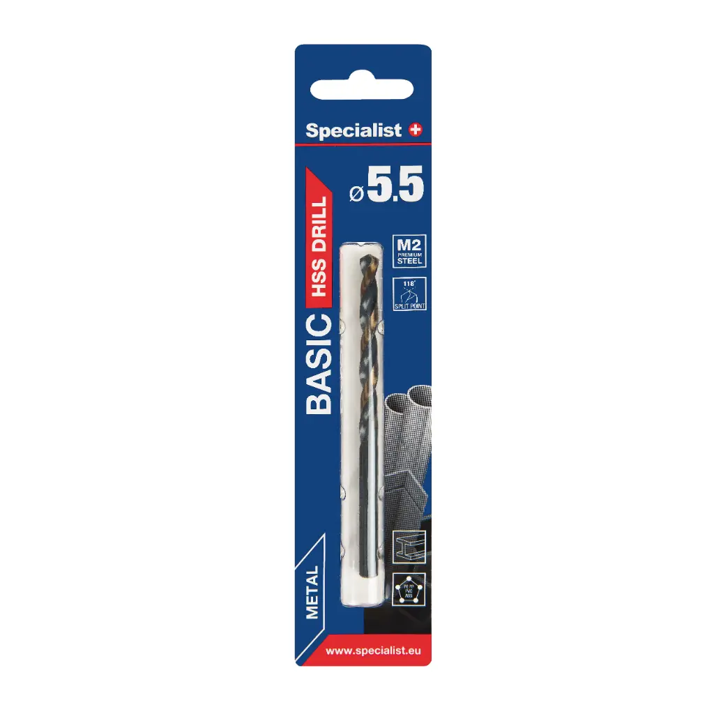 SPECIALIST+ metalo grąžtas PREMIUM, 5.5 mm