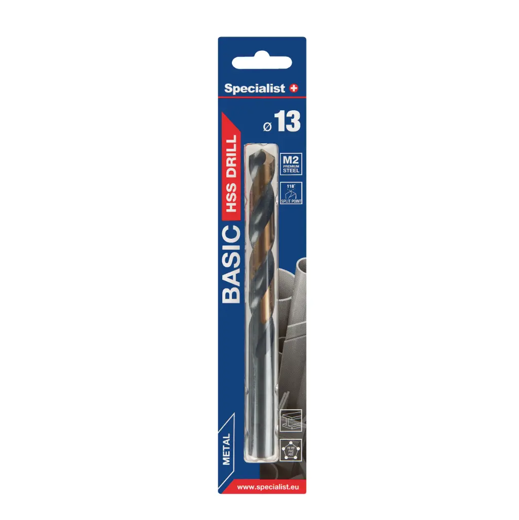 SPECIALIST+ metalo grąžtas BASIC, 13 mm