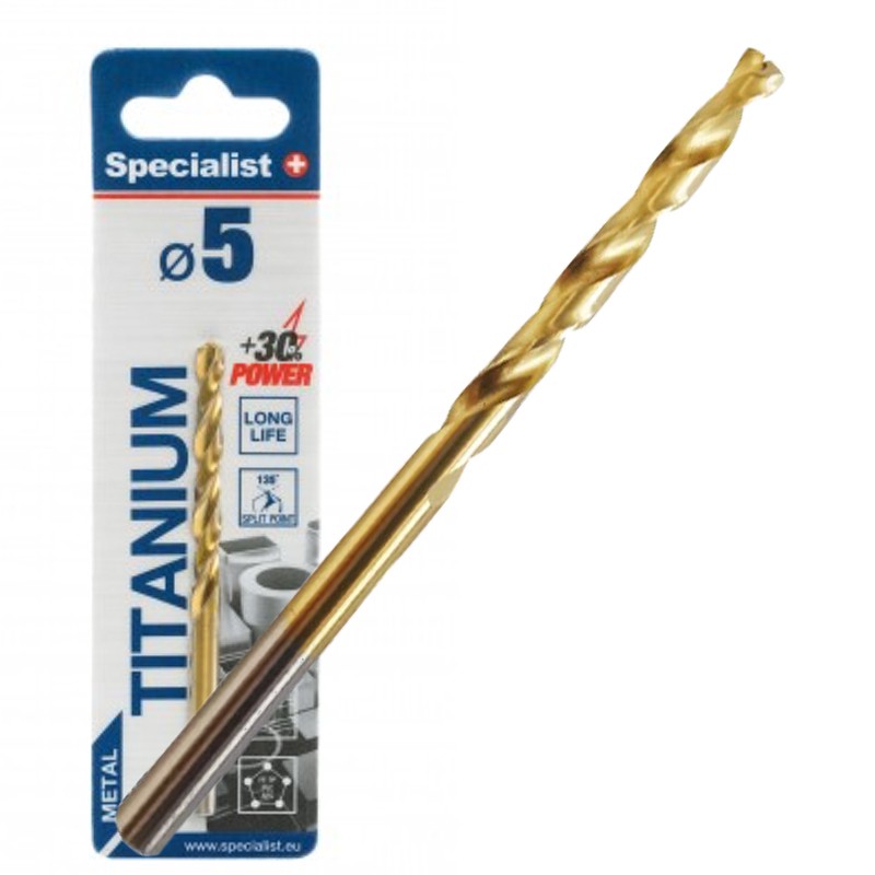 SPECIALIST+ drill bit TITAN, 5.0 mm