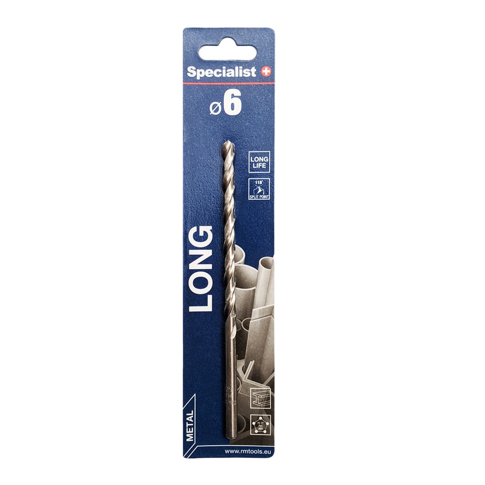 SPECIALIST+ metal drill bit LONG DIN340, 6 x 95 mm
