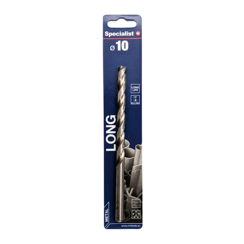 SPECIALIST+ metal drill bit LONG DIN340, 10 x 115 mm