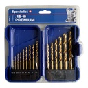 SPECIALIST+ puuride komplekt TITANIUM 1.5-10 mm, 15 tk