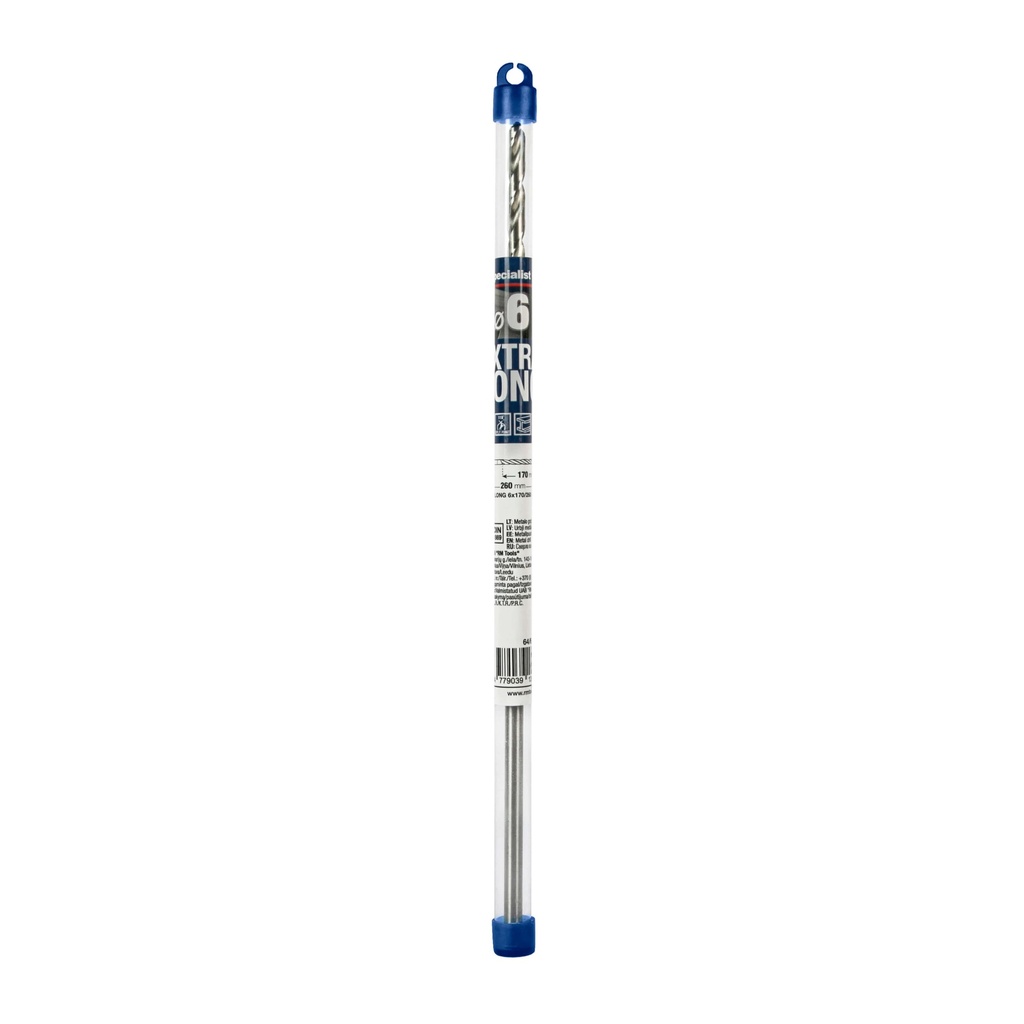 SPECIALIST+ metal drill bit EXTRA LONG DIN1869, 6x170x260 mm