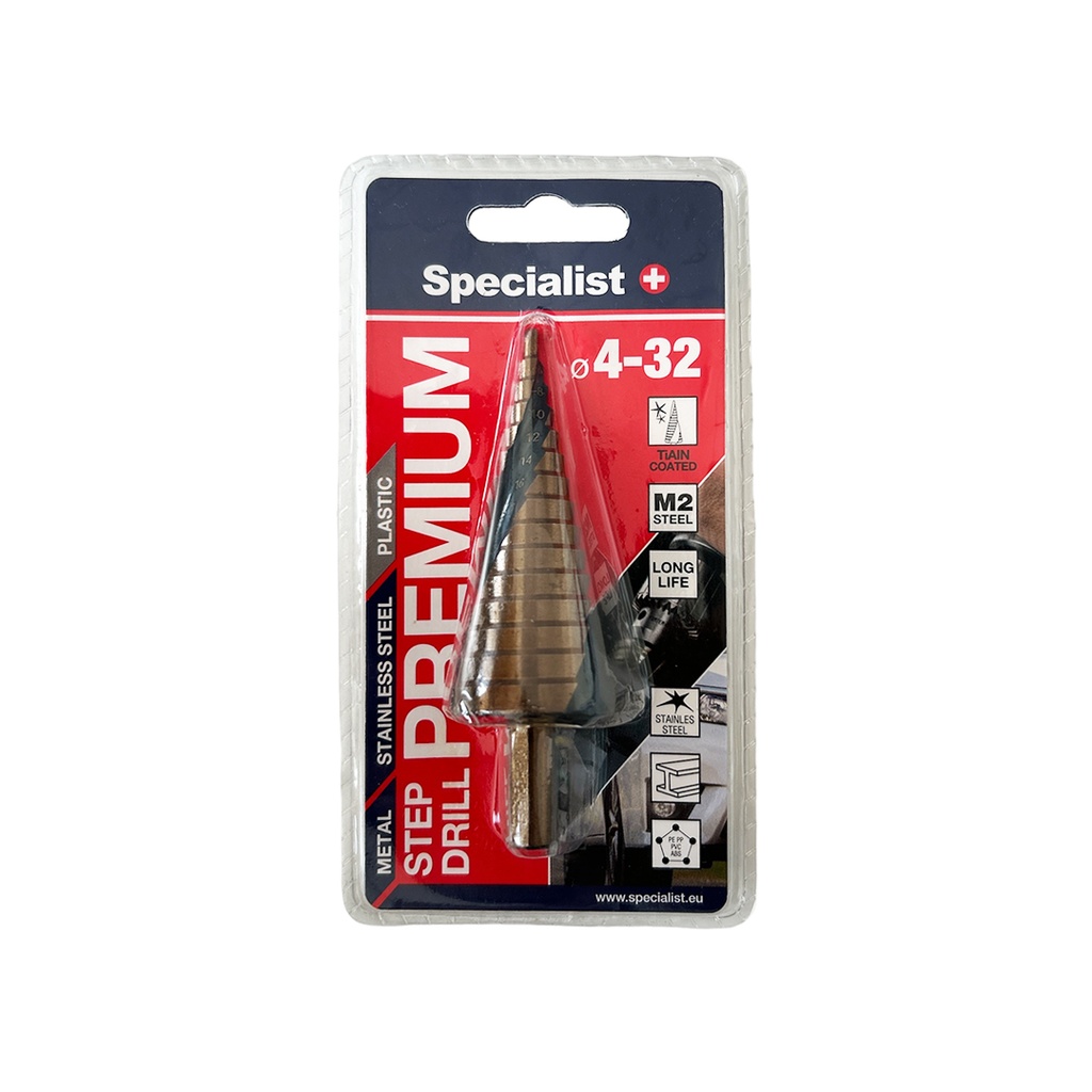 SPECIALIST+ step drill PREMIUM, ⌀4-32