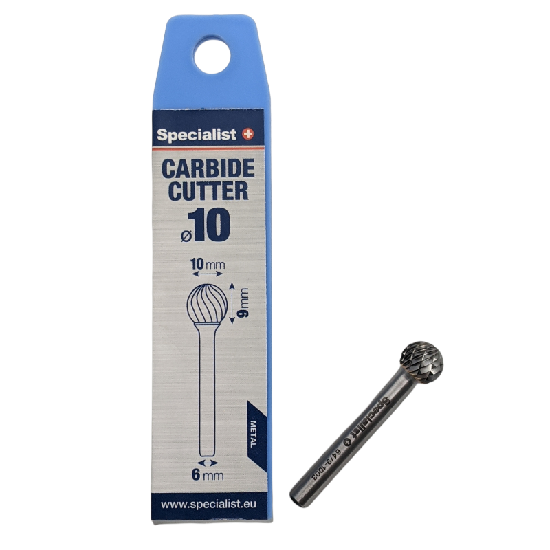 SPECIALIST+ carbide rotary burr, KUD 10x9x6 mm