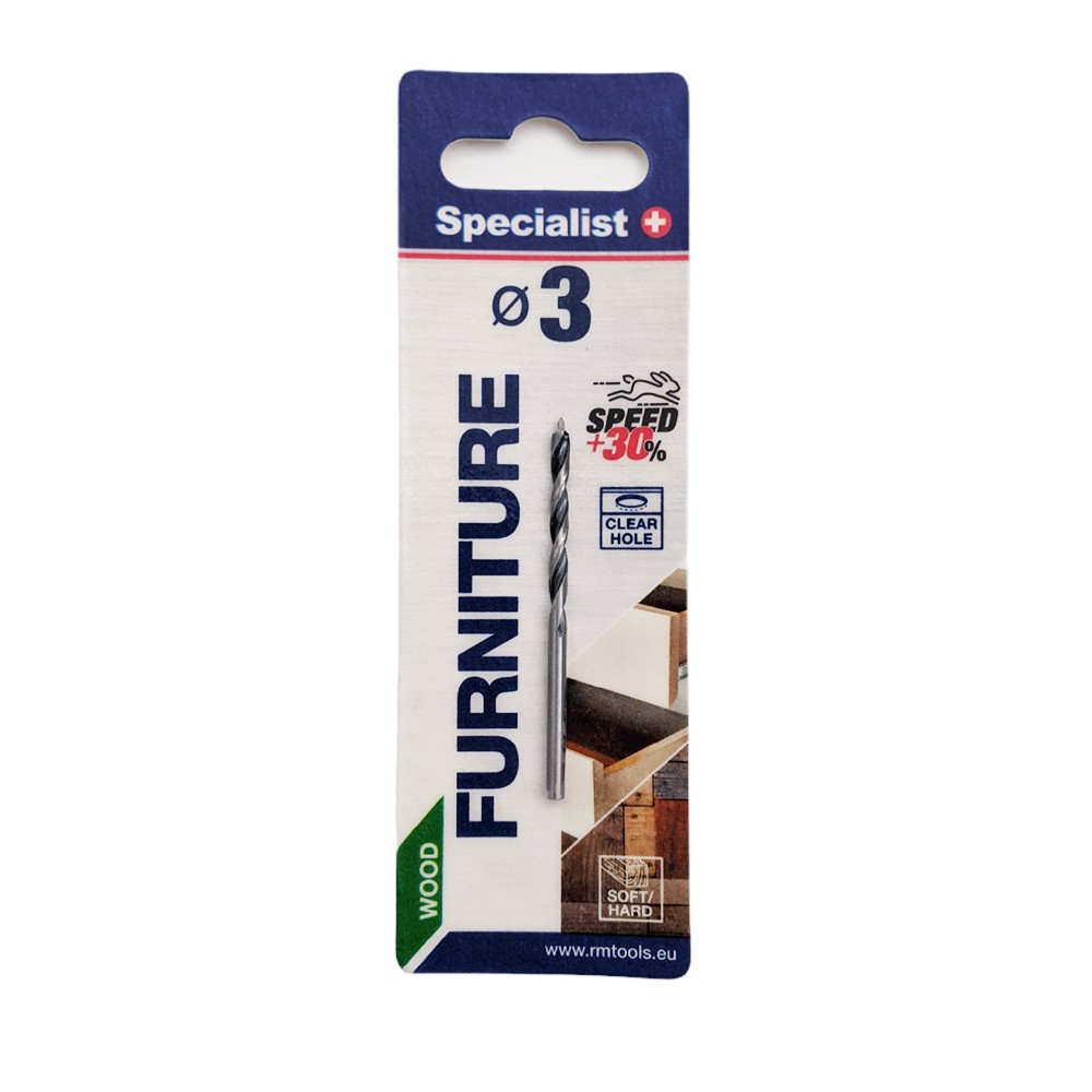 SPECIALIST+ wood drill bit, 3x37/67 mm