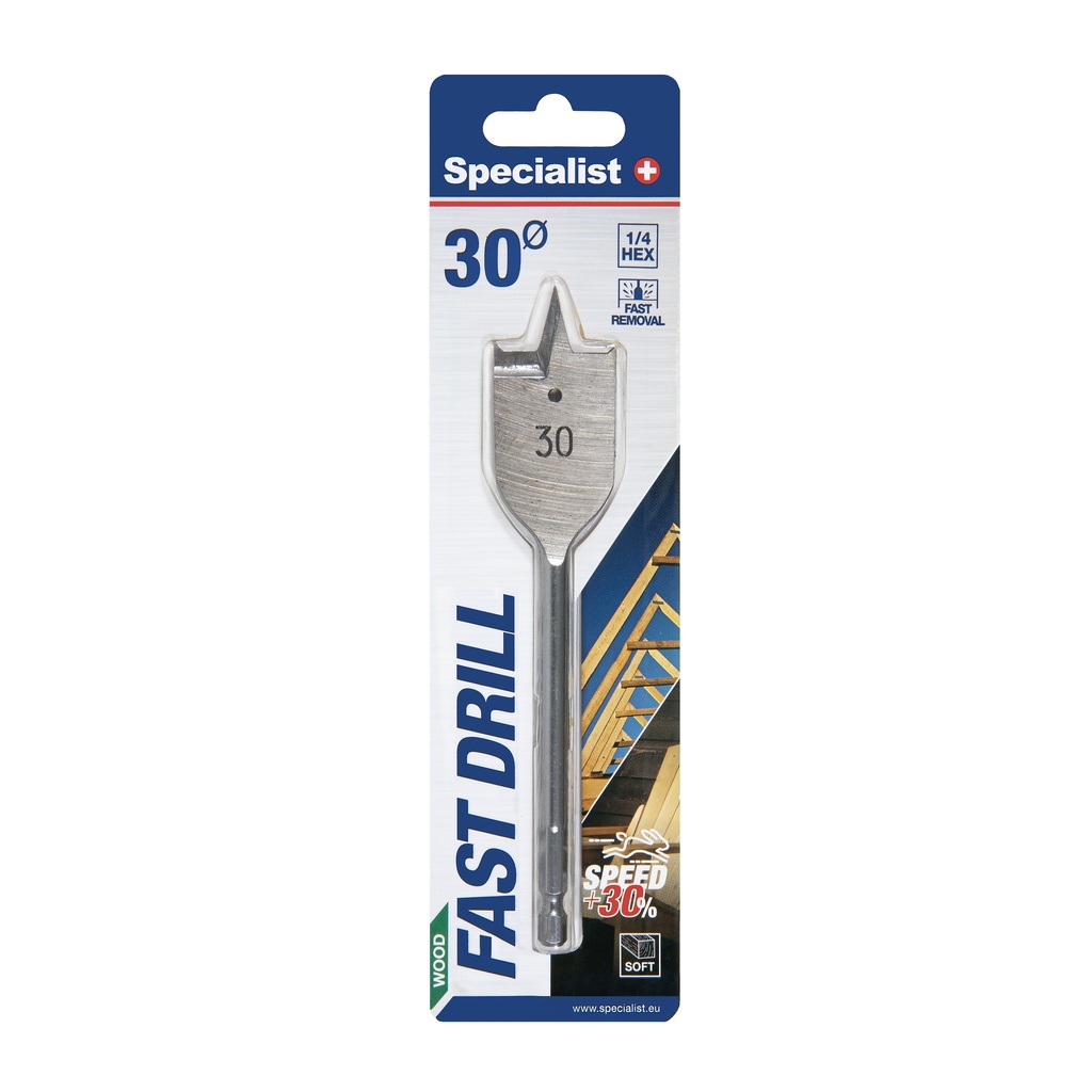 SPECIALIST+ flat drill bit, 30 mm
