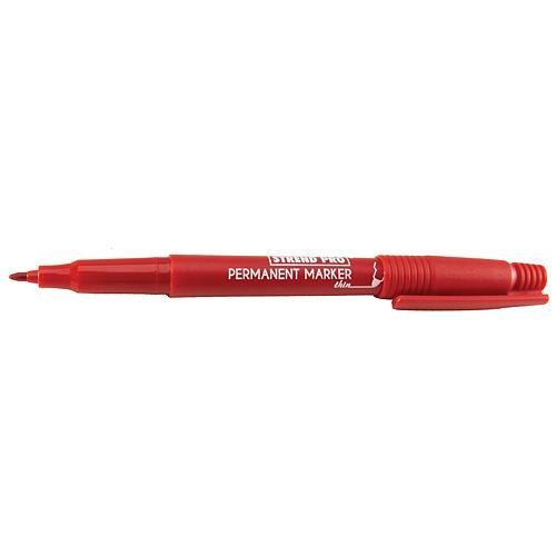 Red permanent marker thin