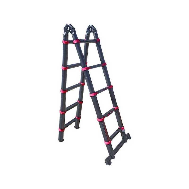 Telescopic step ladder 3,8m