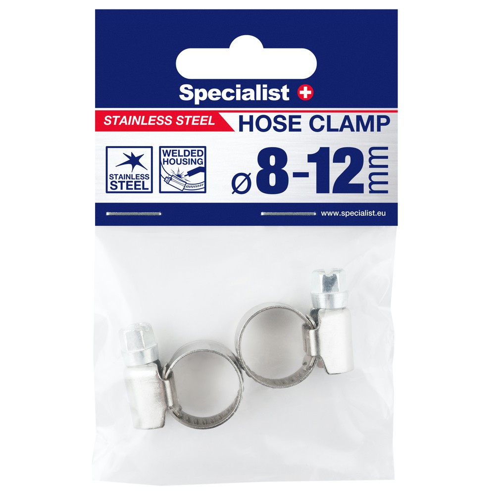 SPECIALIST+ roostevabast terasest klamber, 8-12 mm, 2tk