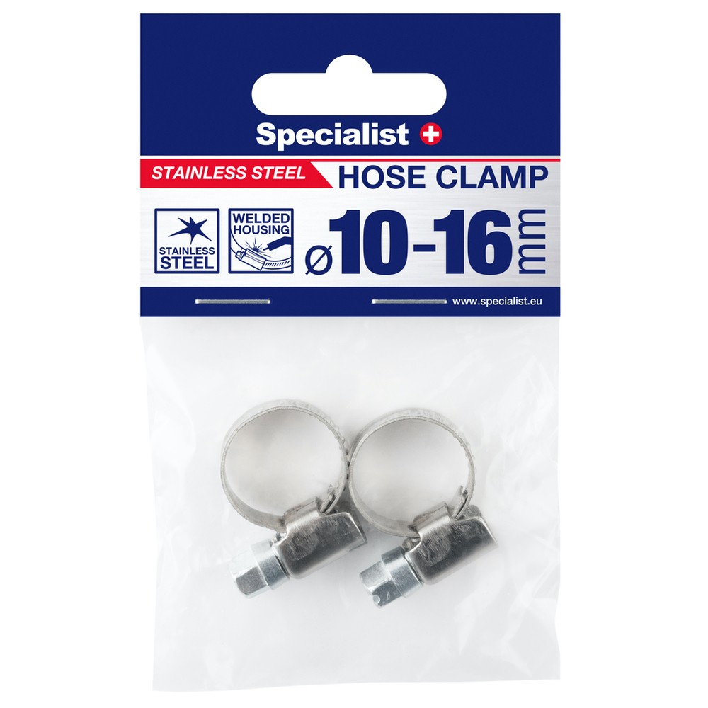 SPECIALIST+ hose clamp, 10-16 mm, 2 pcs