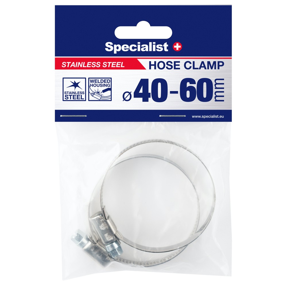 SPECIALIST+ hose clamp, 40-60 mm, 2 pcs