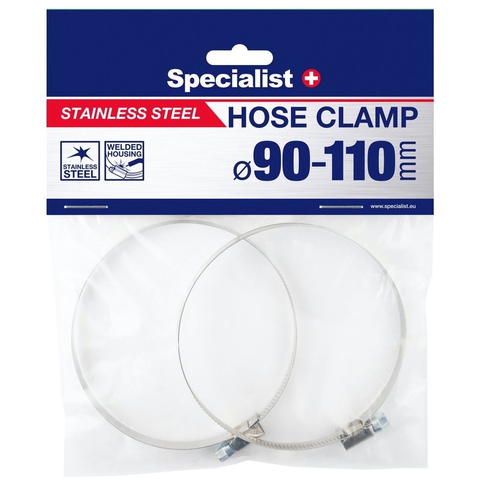 SPECIALIST+ hose clamp, 90-110 mm, 2 pcs