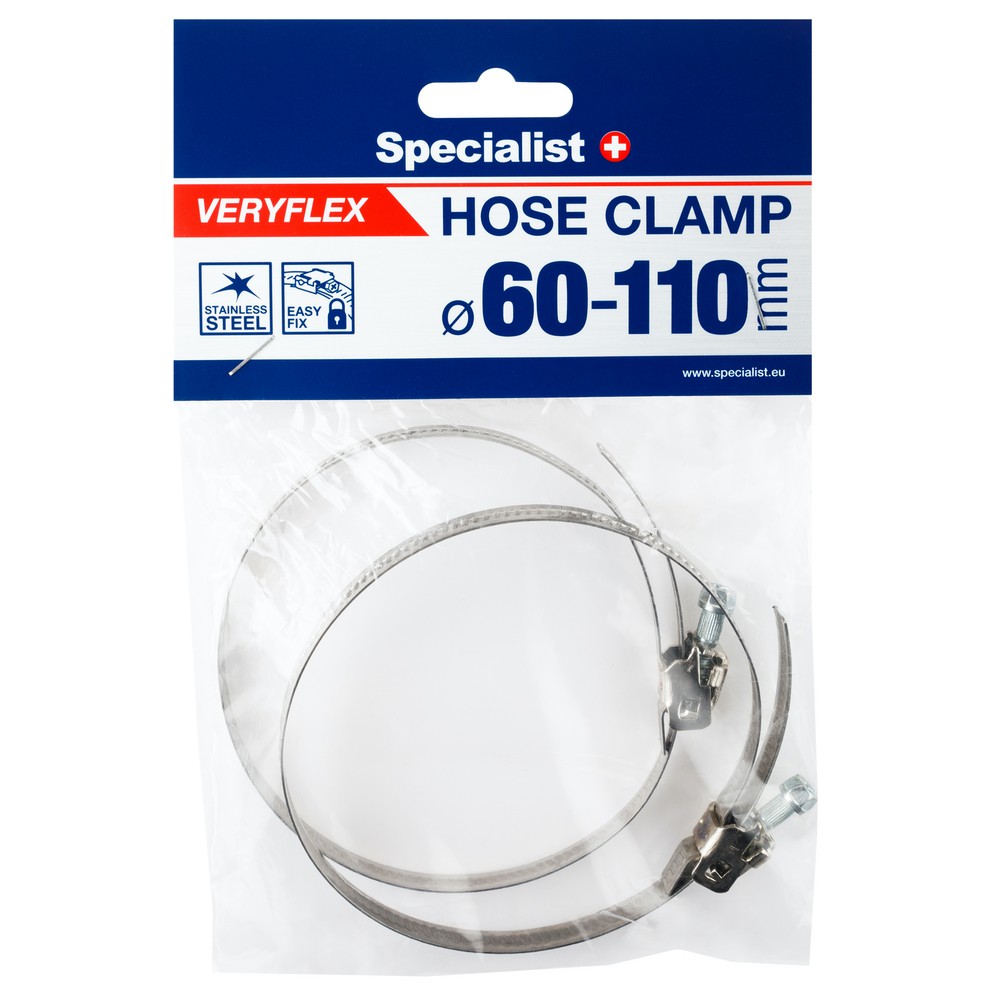 SPECIALIST+ hose clamp VERYFLEX, 60-110 mm, 2 pcs