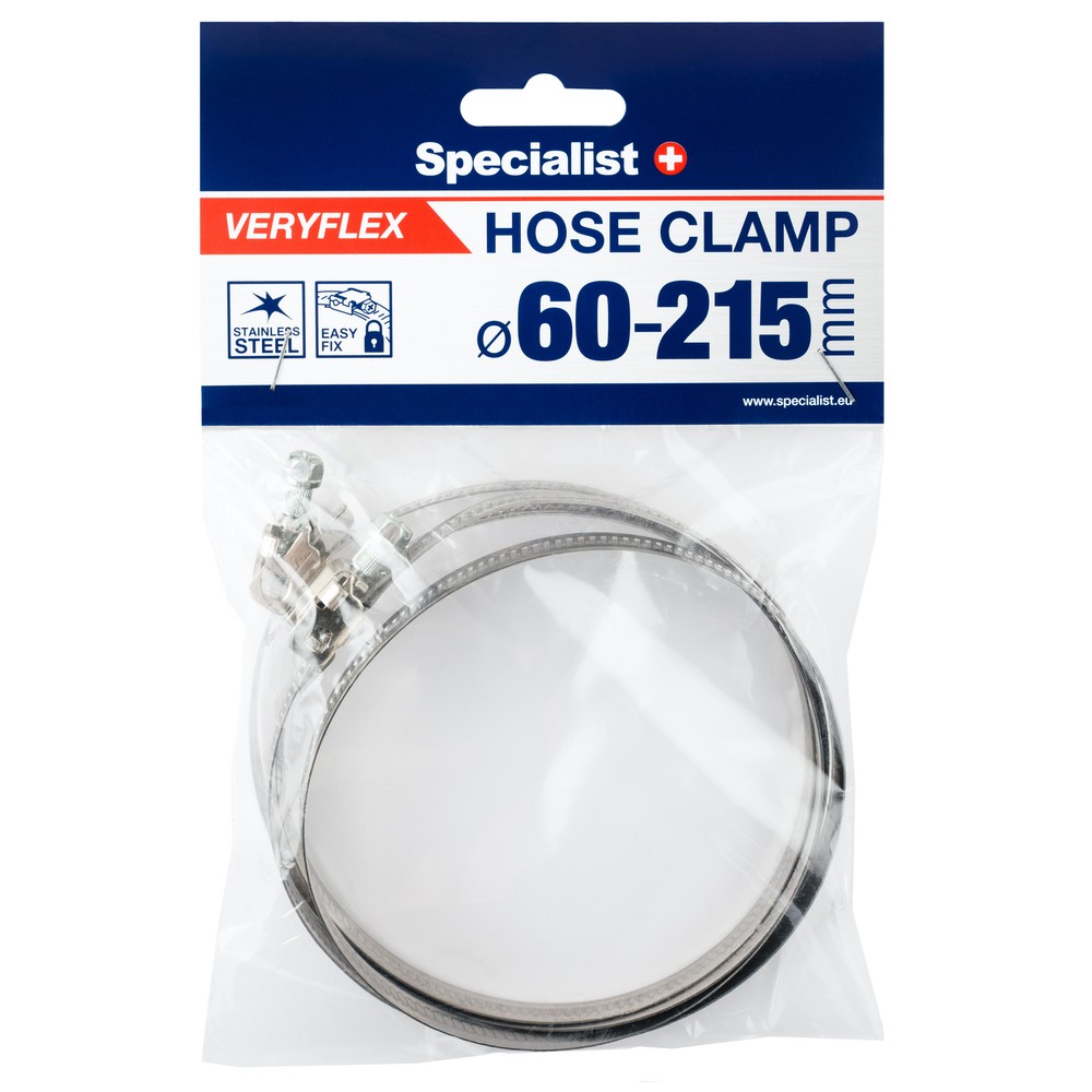 SPECIALIST+ hose clamp VERYFLEX, 60-215 mm, 2 pcs