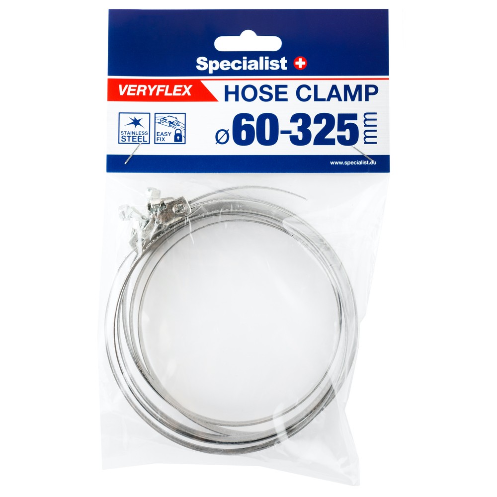 SPECIALIST+ hose clamp VERYFLEX, 60-325 mm, 2 pcs