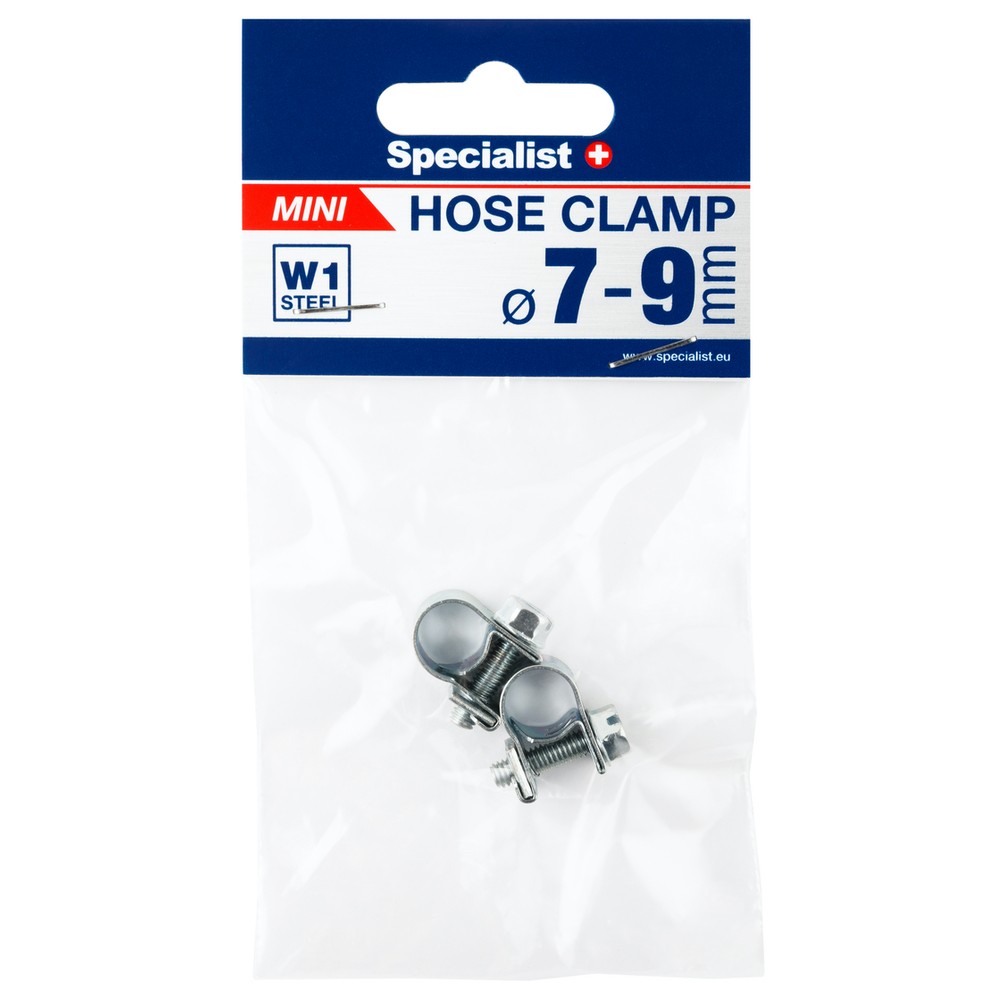 SPECIALIST+ mini hose clamp, 7-9 mm, 2 pcs