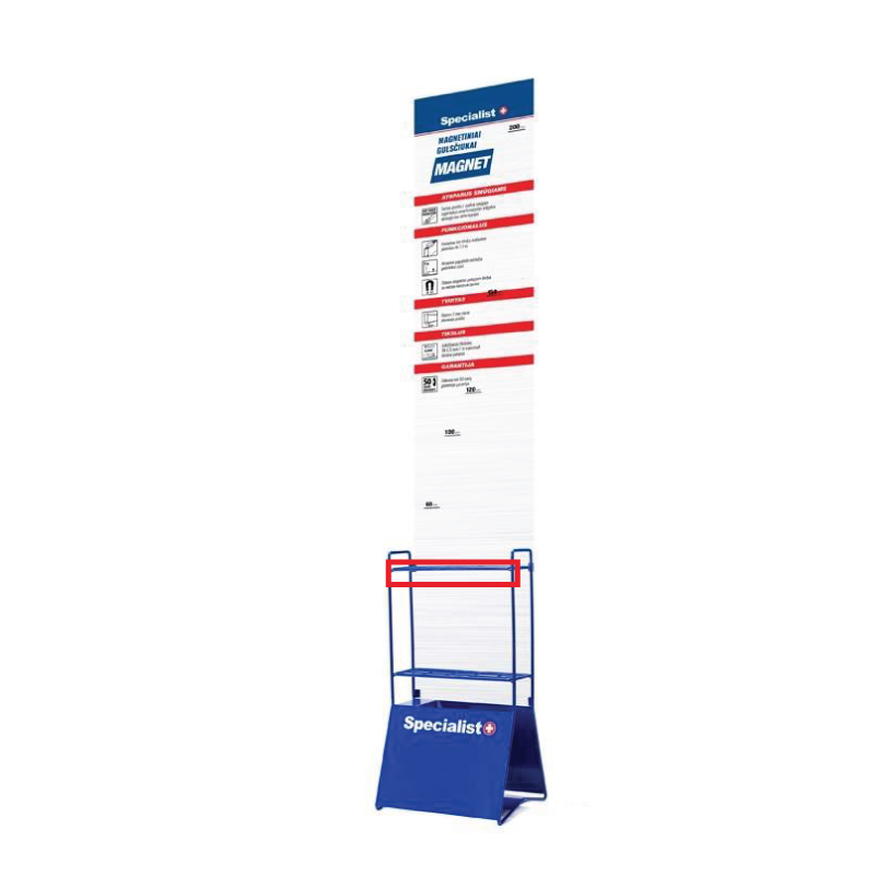 Price strip for MAGNET spirit-level display