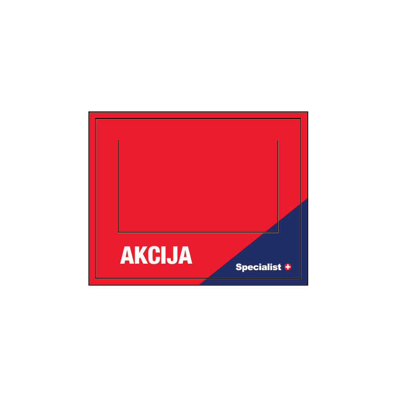 Specialist+ kortelė „Akcija“ 90x70 mm