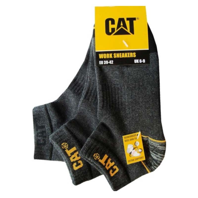 Men´s sneaker socks CAT grey 39/42 3 pr