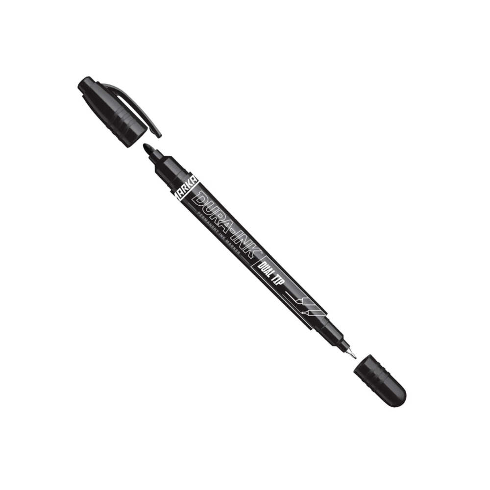 Marker DURA-INK Dual Tip, 0.7 MM, Black