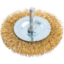 BEVEL BRUSH - CRIMPED WIRE + SHANK 75MM