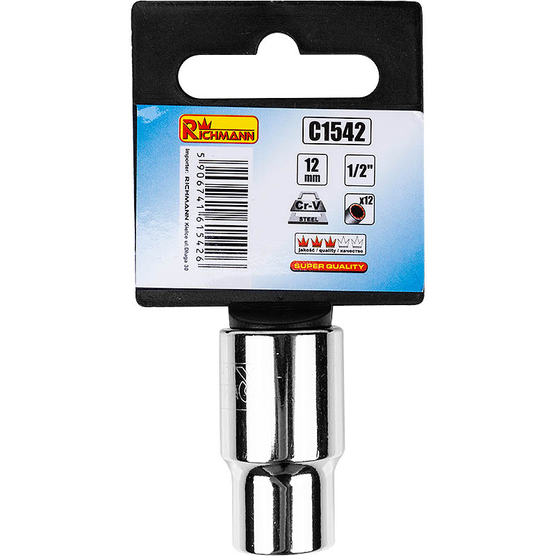 Twelve-angle socket 26 mm CV 1/2" "Richmann"