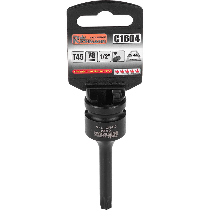 Impact vid. 1/2, 78 mm TORX 30 bits