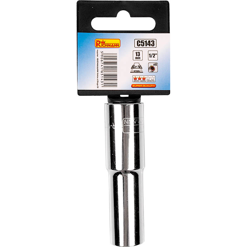 Pikk padrun 12-kant, 1/2", 27 mm