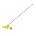 Rake for aeration with handle