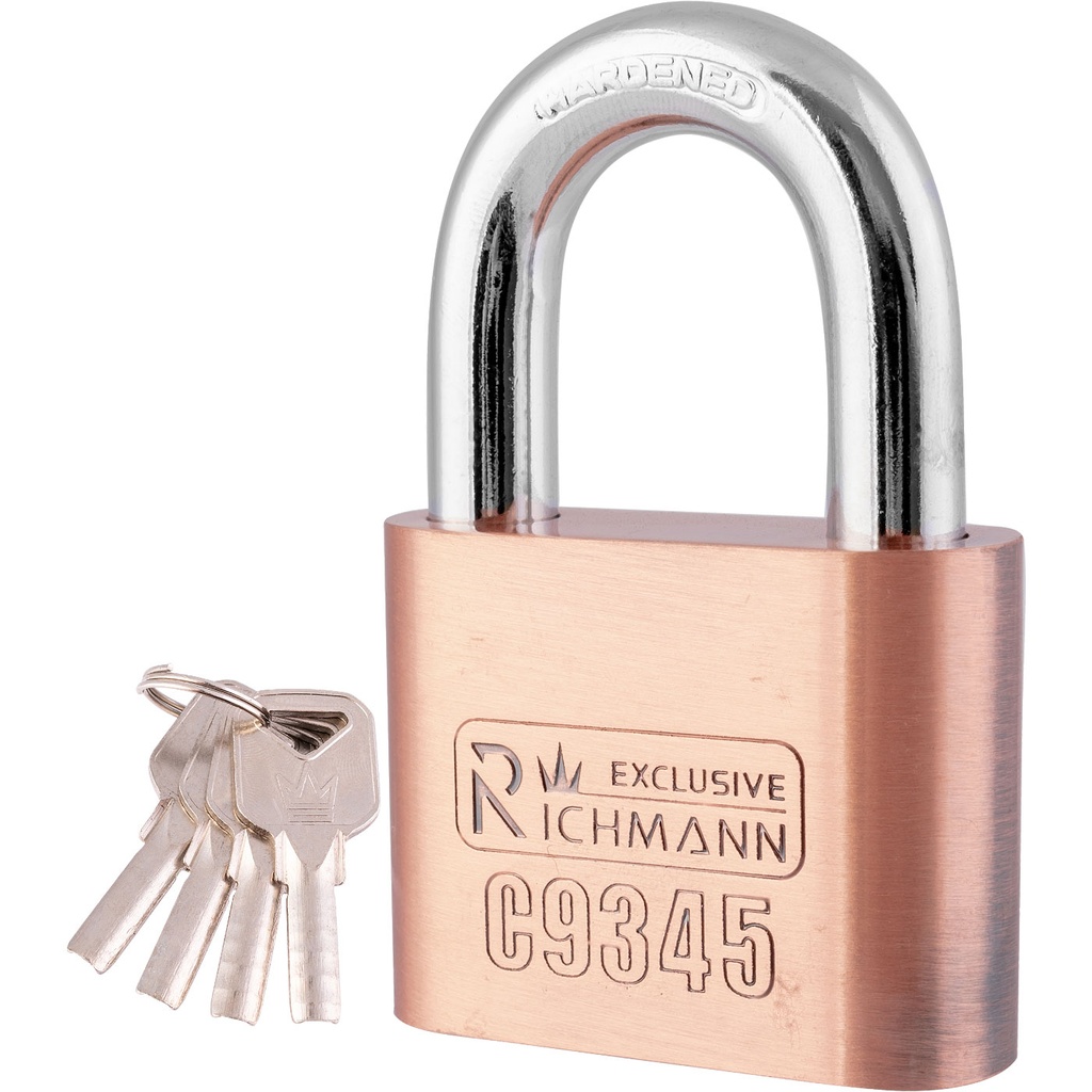 NICKEL-PLATED PADLOCK 50 MM 