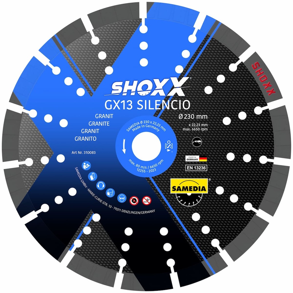 Deim. diskas Silencio GX 13 350x30/25,4 mm.
