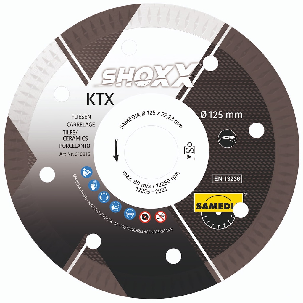 Diam. disc „SAMEDIA" KTX 115x22/1,3