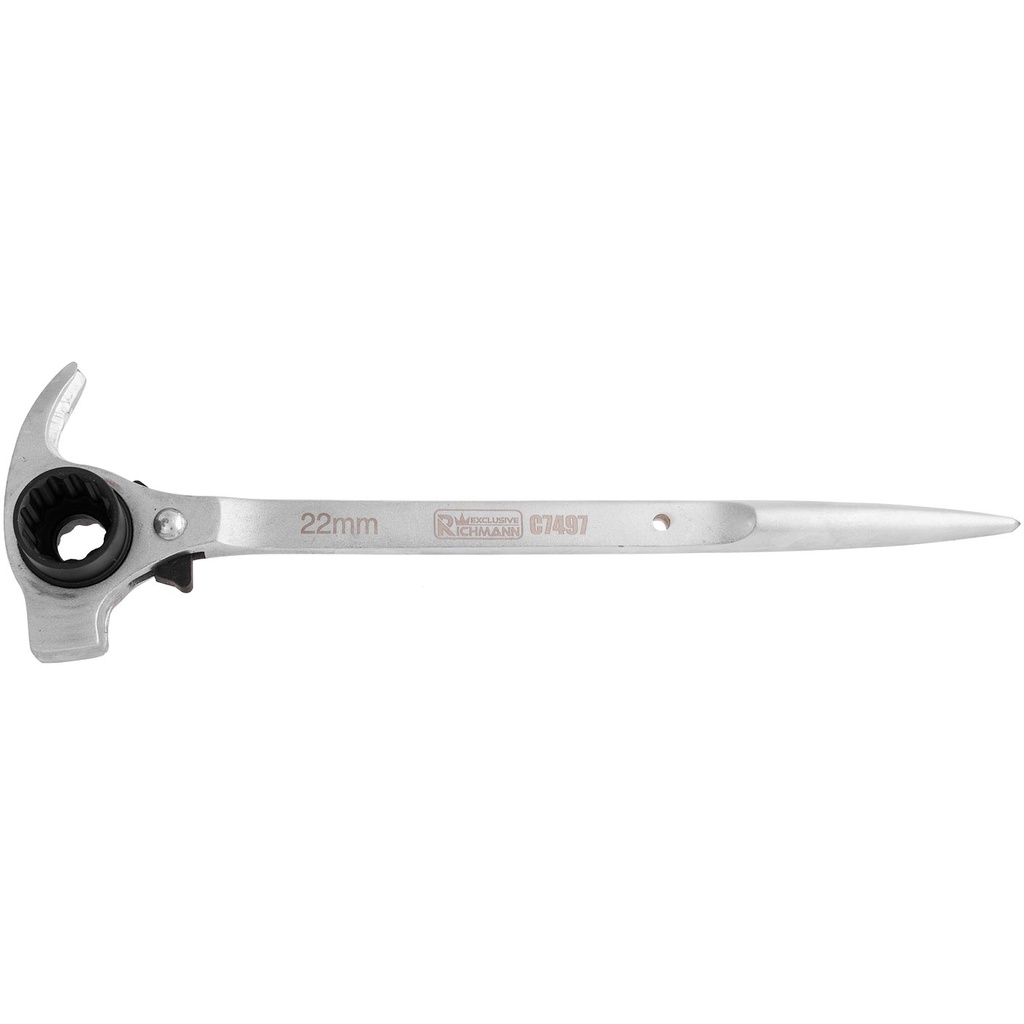 Scaffolding installation wrench 19x22 mm