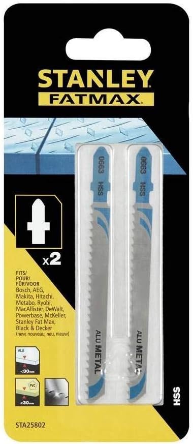 Stanley metalli ja PVC tikksaetera, 100 mm, 2 tk
