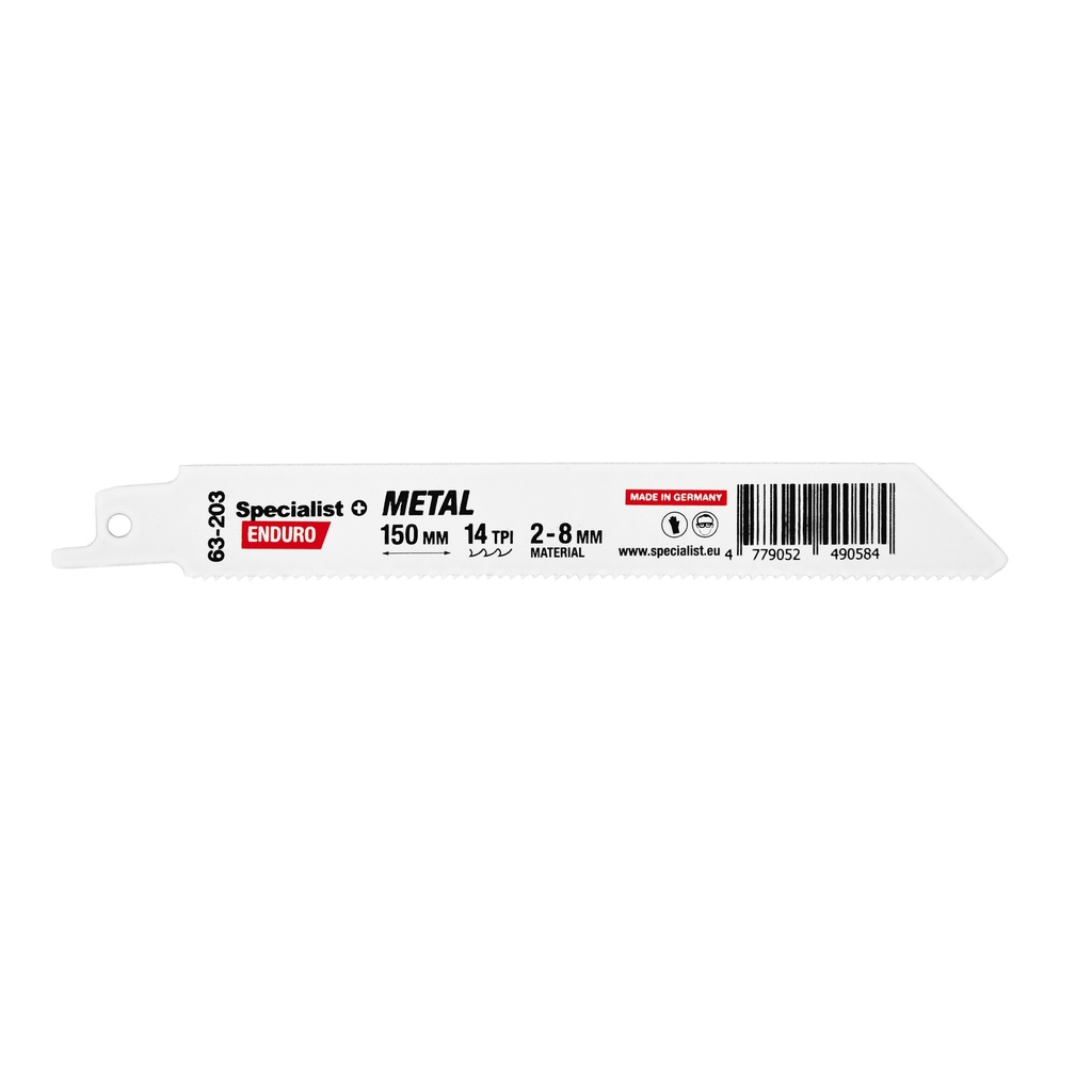 SPECIALIST+ metal reciprocating saw blade BI-METAL, 150 mm, 14 TPI