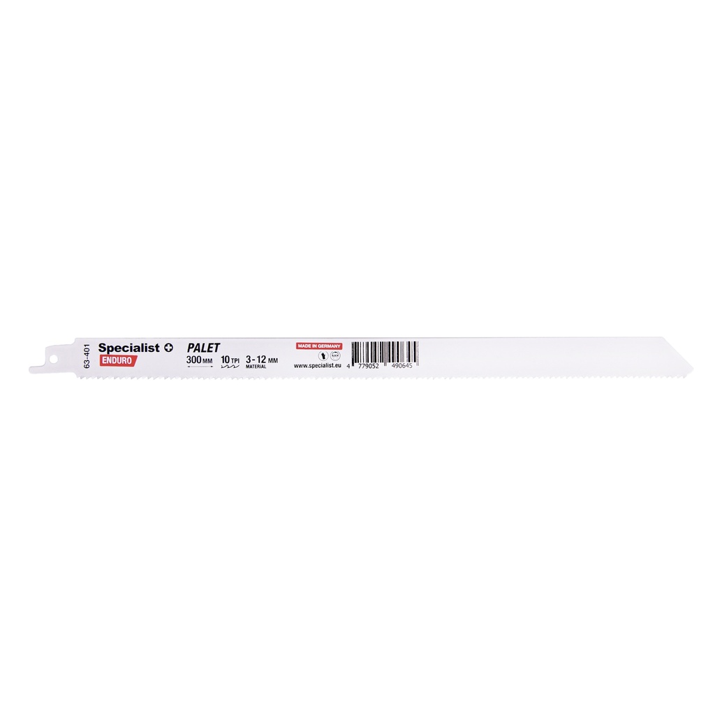 SPECIALIST+ reciprocating saw blade for pallets BI-METAL, 300 mm, 10TPI