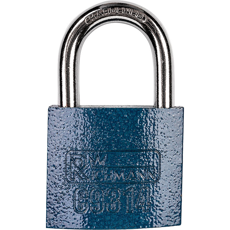 STEEL PADLOCK 40 MM BLUE