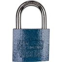 STEEL PADLOCK 40 MM BLUE