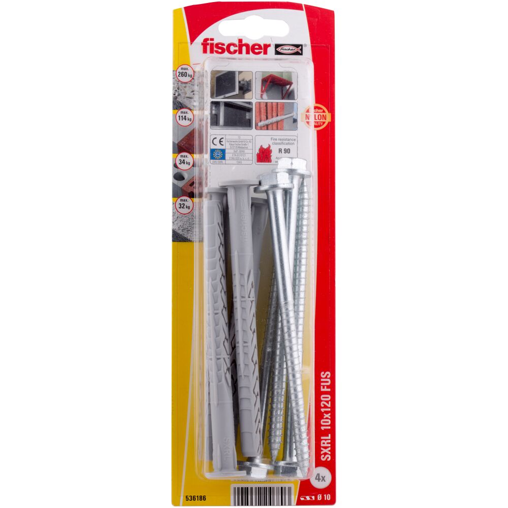 FRAME FIXING SXRL 10 x 120 FUS 4 pcs.
