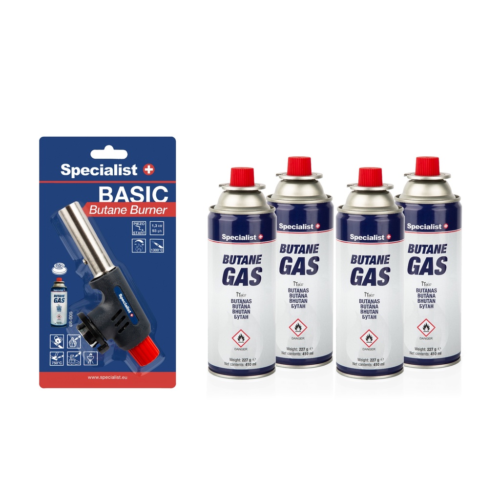 SPECIALIST+ gas and burner set (4+1)